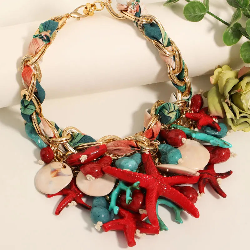 Colar Boho Estrelas-do-Mar | By Mireva