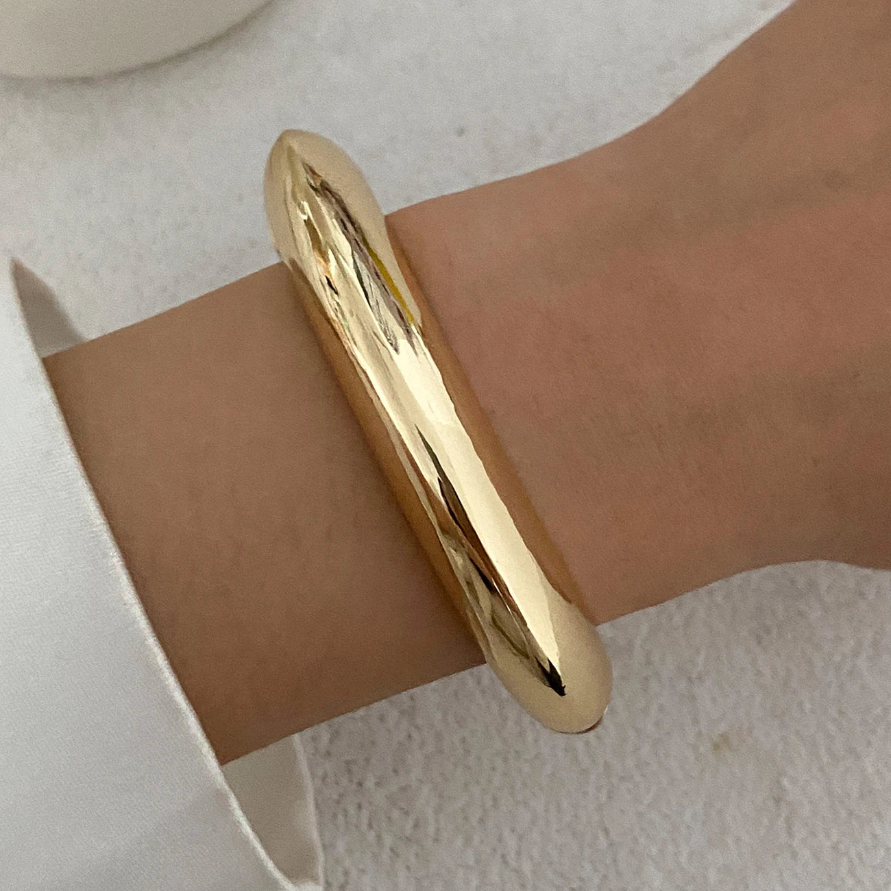 Bracelete Chunky Mix Dourado & Resina | By Mireva