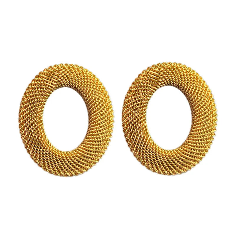Brinco Maxi Dourado de Trama