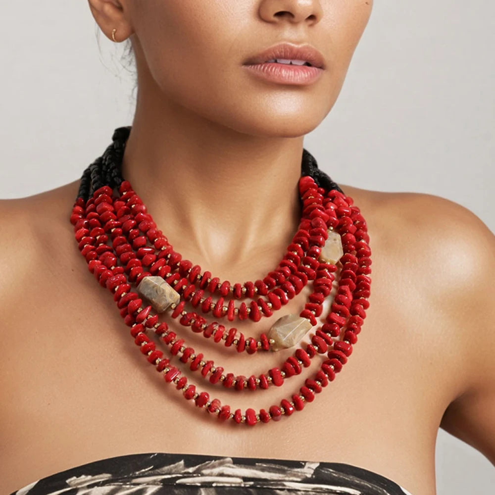 Colar Boho Cascata Amarelo Mostarda | By Mireva