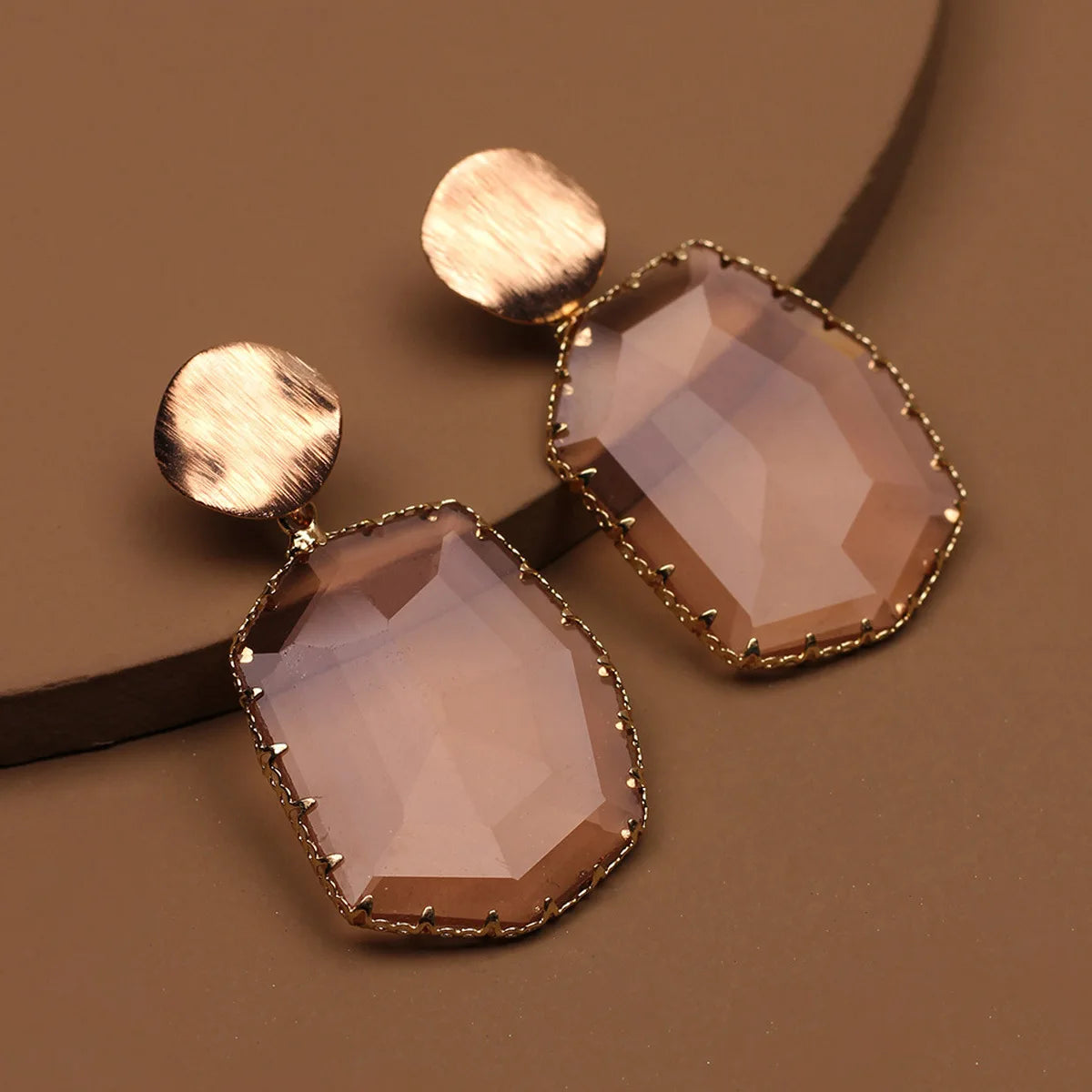 Brincos Geométricos Retangulares Pendurados