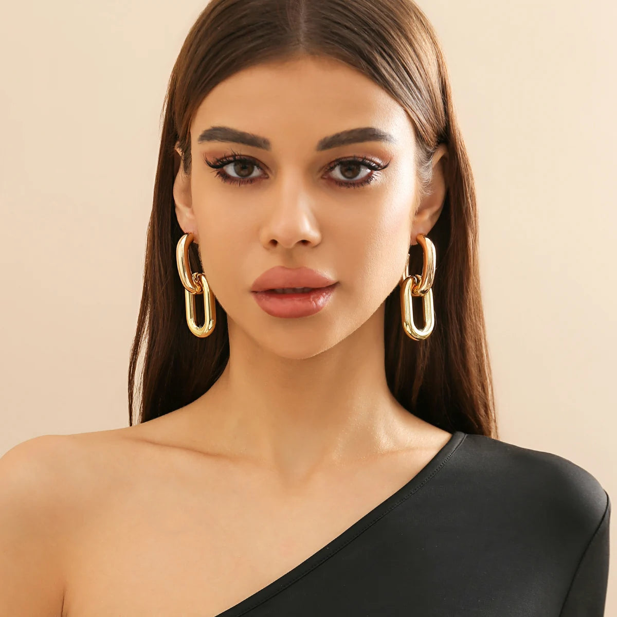 Brincos Trendy Corrente CCB Chunky Dourado | By Mireva