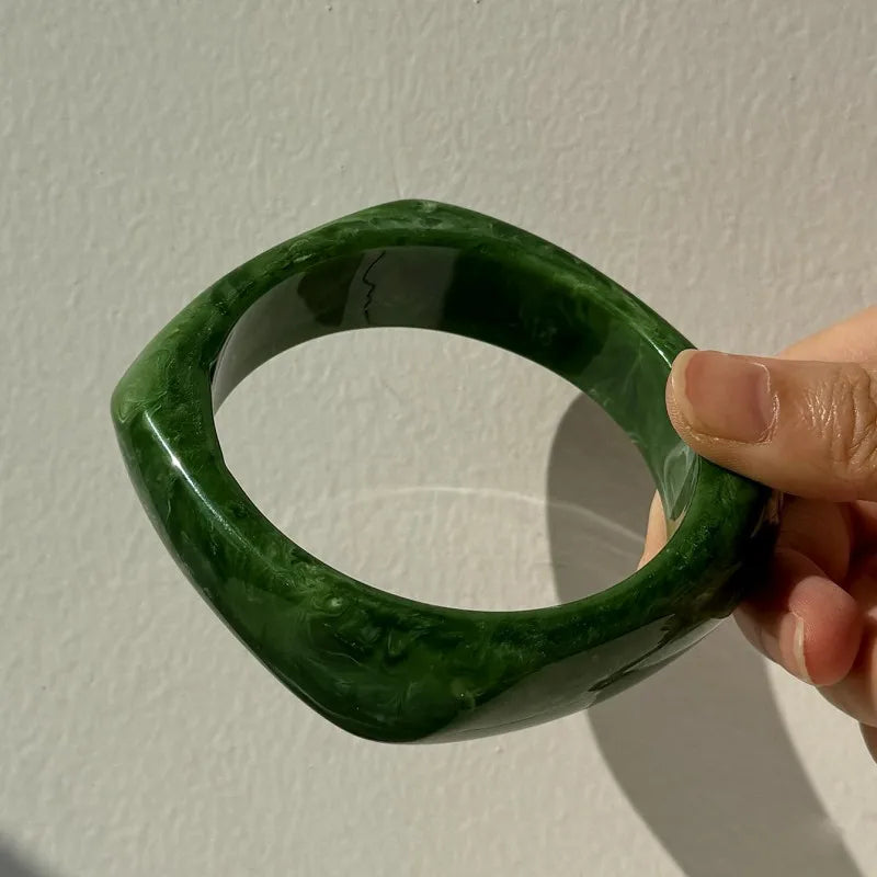 Bracelete Chunky Verde & Off-white | By Mireva