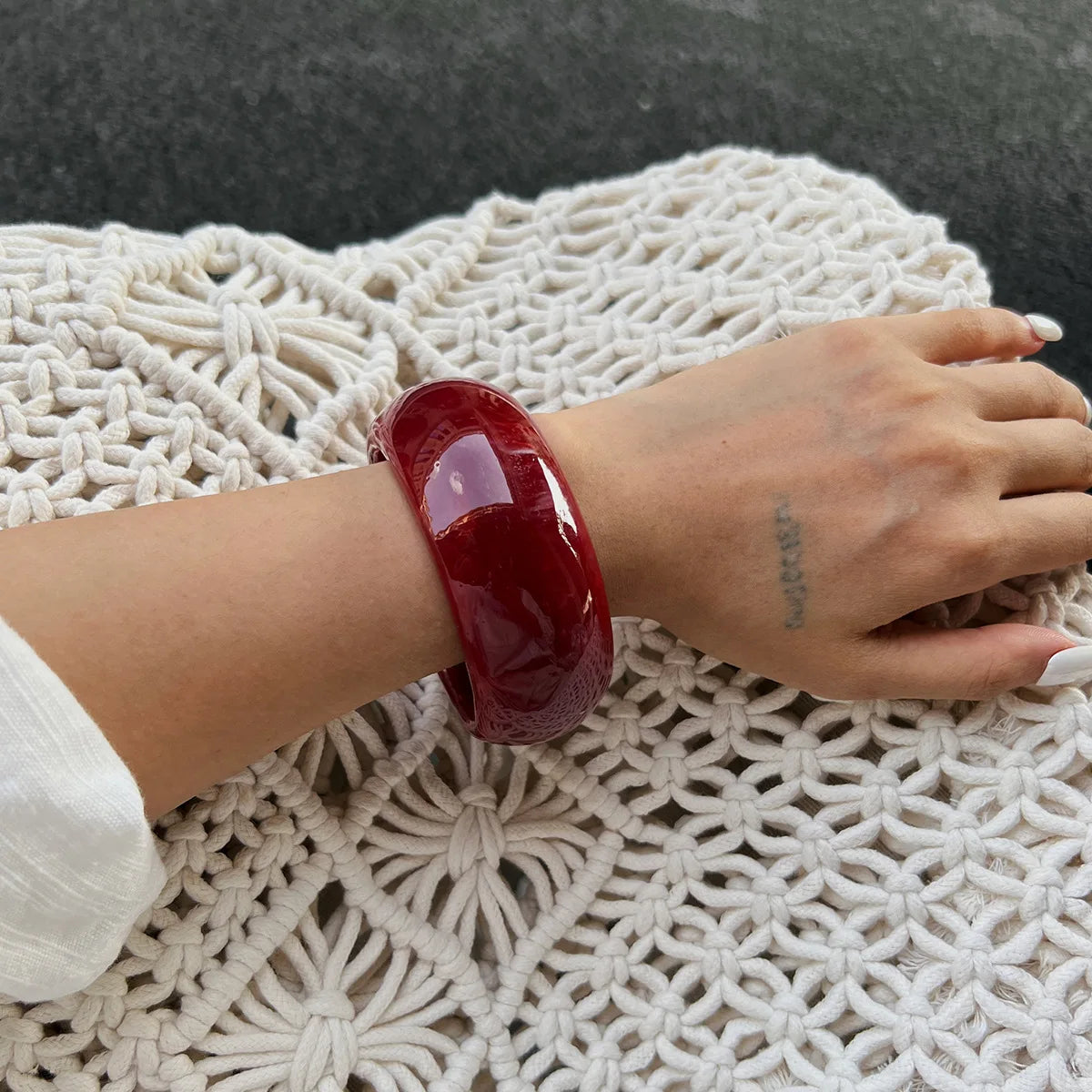 Pulseira Chunky Resina & Dourado | By Mireva