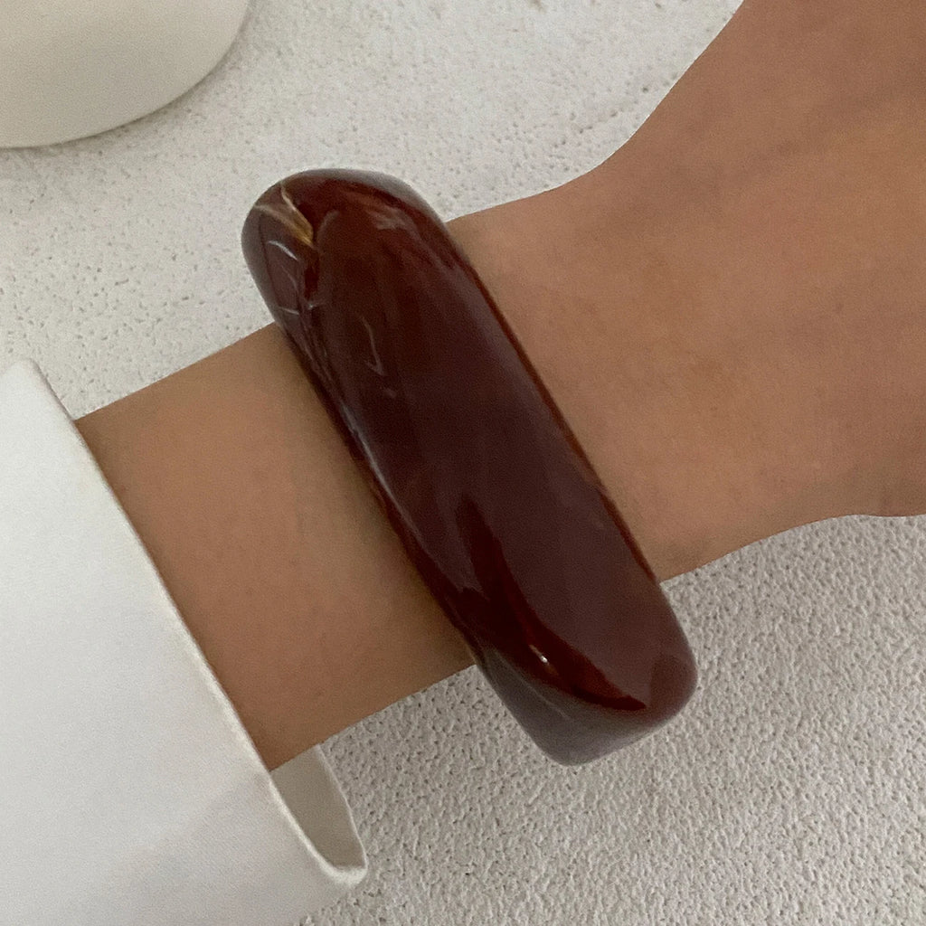 Bracelete Chunky Mix Dourado & Resina | By Mireva