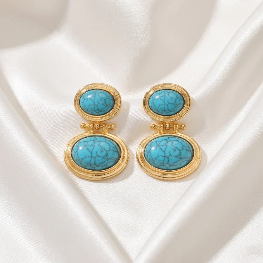 Conjunto de Joias Olho de Tigre Dourado