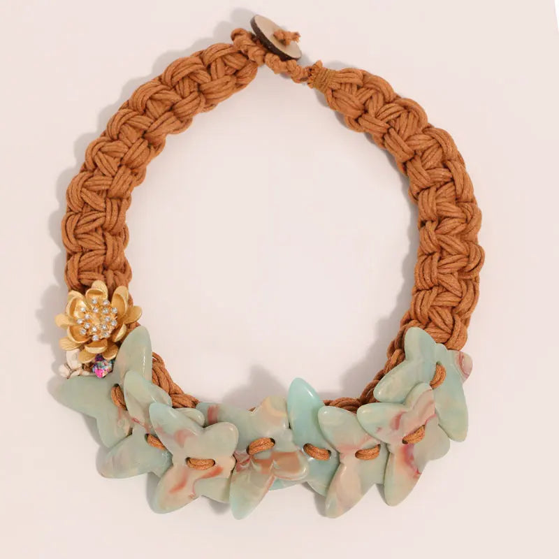 Colar & Brincos Borboletas Pastel Handmade | By Mireva