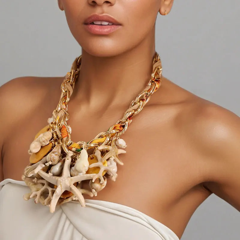 Colar Boho Estrelas-do-Mar | By Mireva