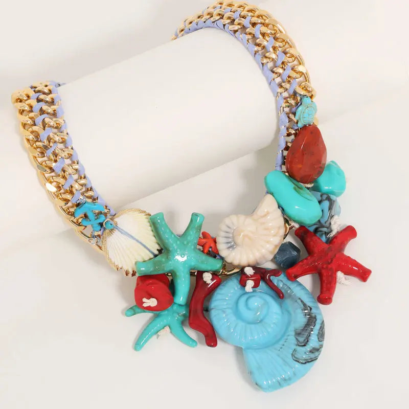 Colar Maxi Conchas & Estrelas-do-mar | By Mireva