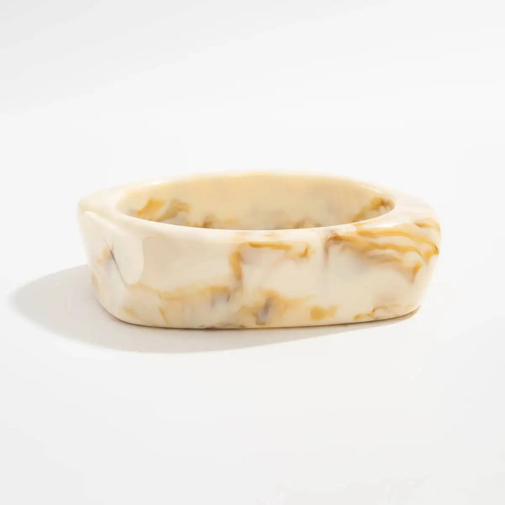 Pulseira Boho Marfim Marmorizada | By Mireva