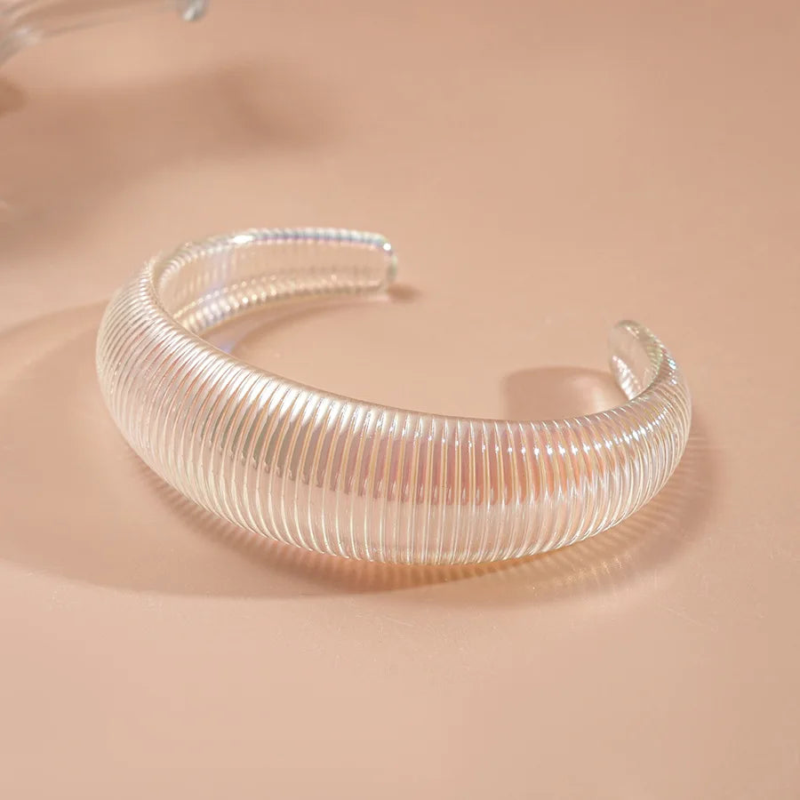 Pulseira Cuff Iridescente Transparente | By Mireva