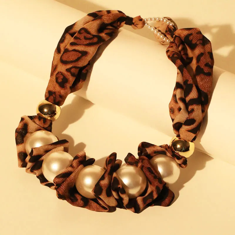 Colar Statement Onça & Pérolas Maxi | By Mireva